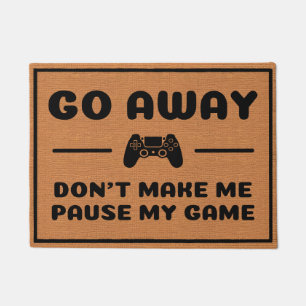 Funny Gaming Introvertierte Spaß Rustikal Minimali Fußmatte