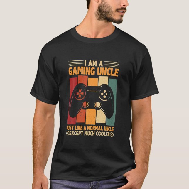Funny Gaming Onkel Video Game Lover für Herren W T-Shirt (Vorderseite)