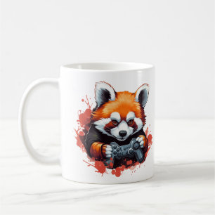 Funny Gaming Red Panda Lover Kaffeetasse