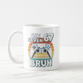 Funny Gaming Six Seven 67 Bruh Gamer Boy for Men B Kaffeetasse