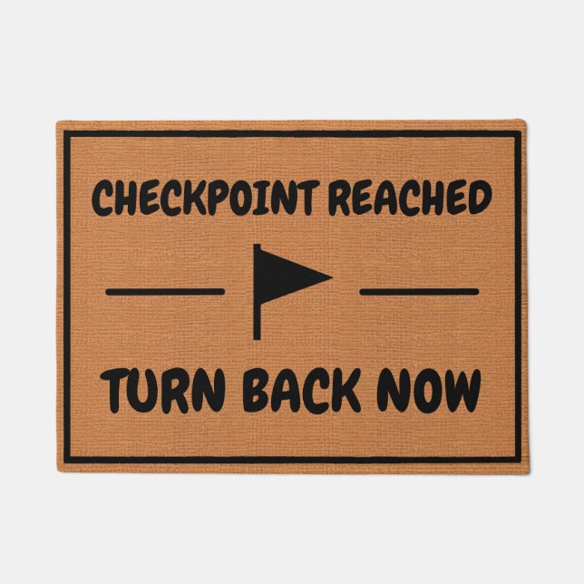 Funny Gaming Spaß Minimalistisch Rustikale Einführ Fußmatte (Vorderseite)