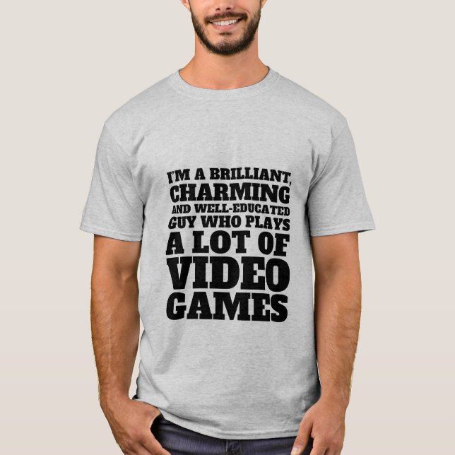 Funny Gaming T - Shirt für Geeks und Gamer (Vorderseite)