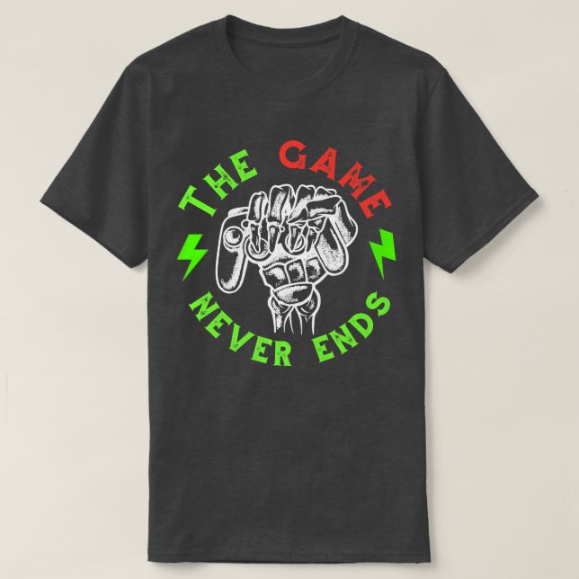 Funny Gaming Zitat Skeleton  T-Shirt (Design vorne)