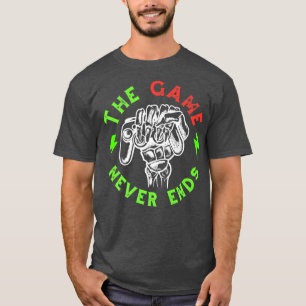 Funny Gaming Zitat Skeleton  T-Shirt