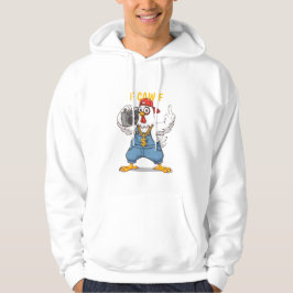 Funny Gangsta Chicken Hoodie F CAW F Hip Hop Style