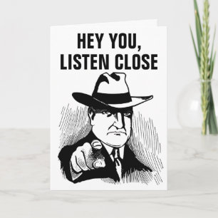 FUNNY GANGSTER BIRTHDAY GREETING CARDS KARTE