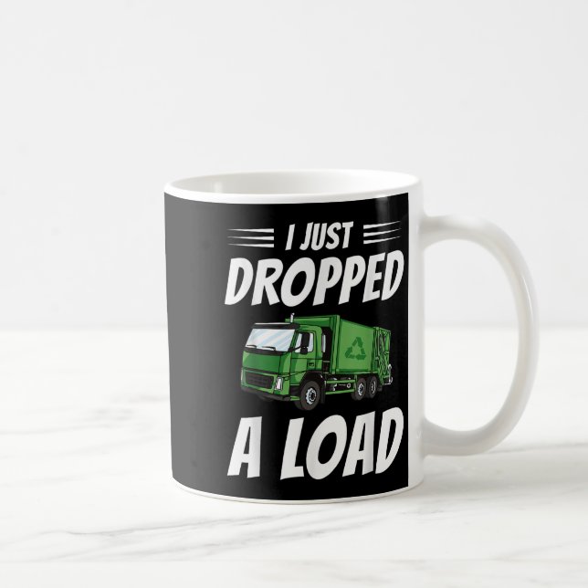 Funny Garbage Truck Fahrerkostüm Sarcastic Müll Kaffeetasse (Rechts)