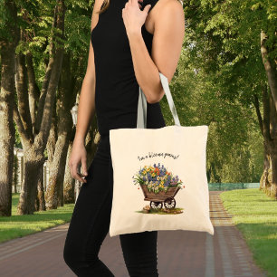 Funny Garening Ich bin ein Genie der Blüte! Tragetasche