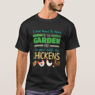 Funny Garening Shirt My Chickens Gardener Geschenk