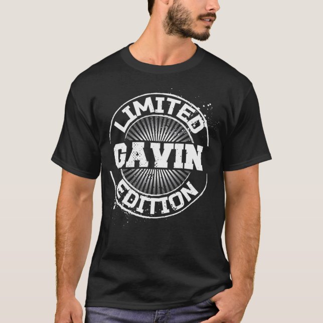Funny GAVIN Limited Edition Personalized Name Joke T-Shirt (Vorderseite)