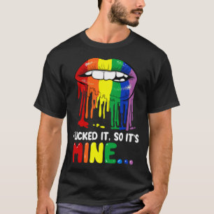 Funny Gay ich leckte es so es mein Stolz LGBT ALLE T-Shirt