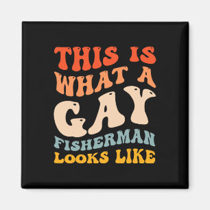 Funny Gay Pride Fischen, was ein Gay Fisherman sie Magnet