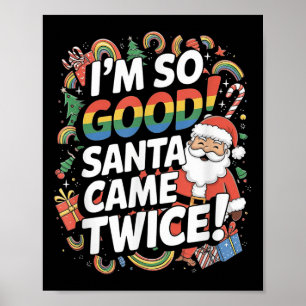 Funny Gay Weihnachtsmann Weihnachten Weihnachts-Pu Poster
