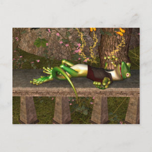 Funny Gecko Postkarte