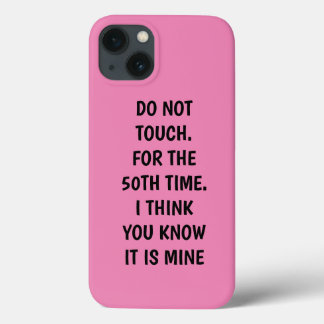 Funny Gedicht nicht Touch Pink iPhone Fall Case-Mate iPhone Hülle