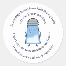 Funny Gedicht Salty Couplet Sticker "Bamboo"