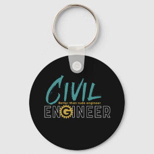 Funny Geek Engineer Zivil Engineering Student Schlüsselanhänger