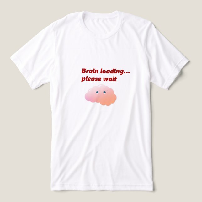 Funny Geek Spaß Cartoon T - Shirt (Design Vorderseite)