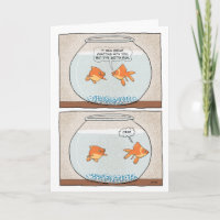 Funny gefangen Goldfish Geburtstag