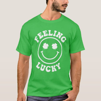 Funny Gefühl Lucky Smile Face St Patrick Day T-Shirt