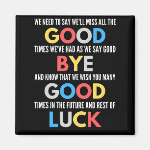 Funny geht weg Farewell Magnet