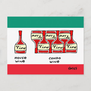 Funny geht zu einem Condo-Cartoon-Adressenwechsel Postkarte