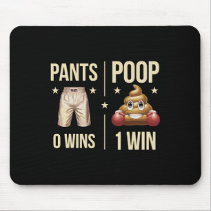 Funny Gekackt Toilette Spaß Kacke Boxing Meme Pant Mousepad