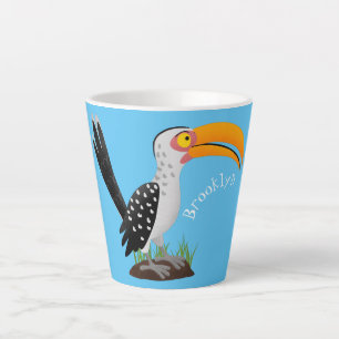 Funny Gelb Tannenvogel Safari Cartoon Milchtasse
