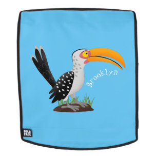 Funny Gelb Tannenvogel Safari Cartoon Rucksack