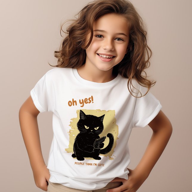 Funny Gemein Cat | Spaß T-Shirt (Von Creator hochgeladen)