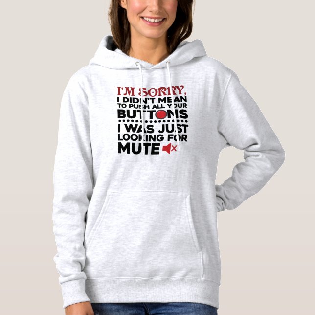 Funny Gemein, um alle Ihre Tasten zu drücken Beute Hoodie (Vorderseite)