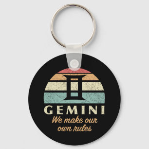 Funny Gemini Zodiac Rules Schlüsselanhänger