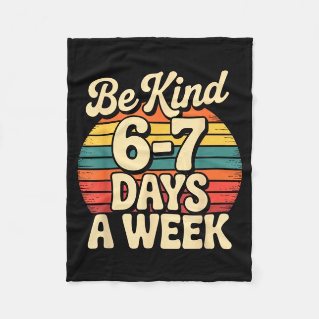 Funny Gen Alpha Meme Slang 67 Six Seven  Fleecedecke (Vorderseite)