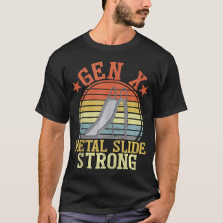 Funny Gen X Generation Shirt Gen X Metal Slide Str