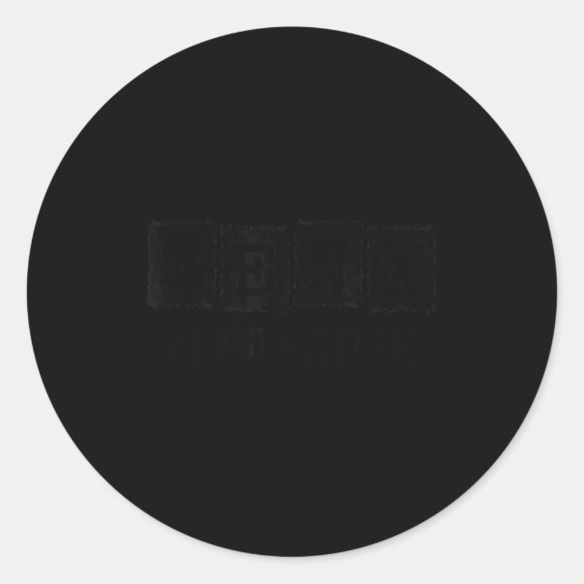 Funny Gen X - Generation X - Gen X Just Don't Care Runder Aufkleber (Vorderseite)