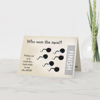 Funny Gender Reveal Announcement Card (Junge) Ankündigung