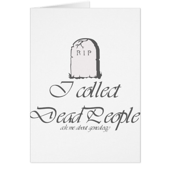 Funny Genealogie sammelt Tote (Vorne)