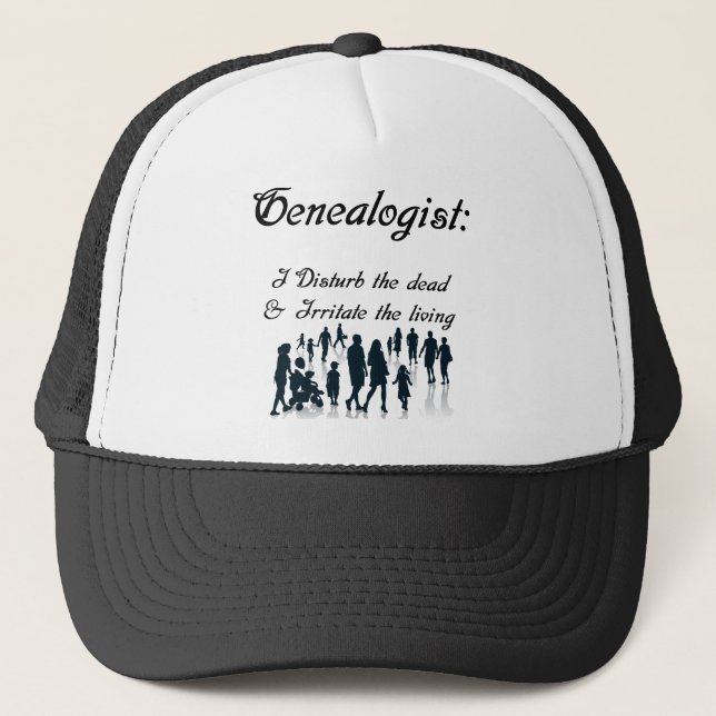 Funny Genealogist Truckerkappe (Vorderseite)