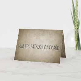 Funny Generic Vatertag Card Karte