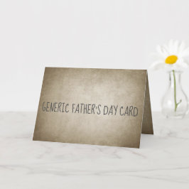 Funny Generic Vatertag Card Karte