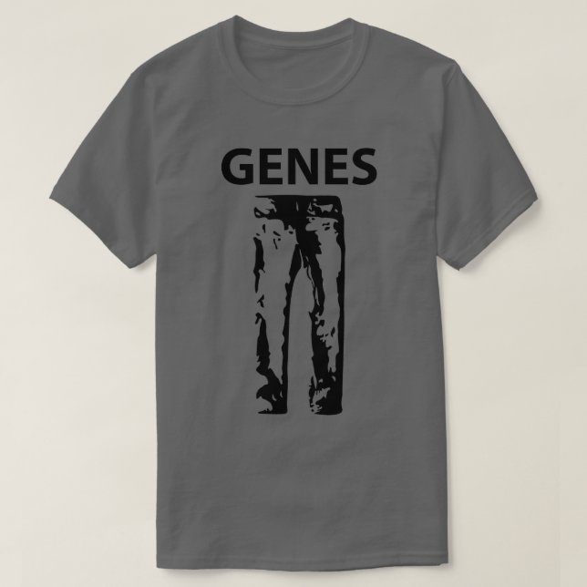 Funny Genes Jeans Silhouette T-Shirt (Design vorne)