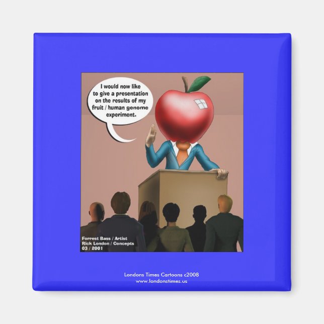 Funny Genome Experiment Quality Novelty Magnet (Vorne)