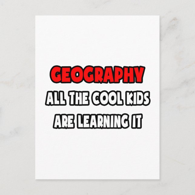 Funny Geography Teacher Shirts und Geschenke Postkarte (Vorderseite)