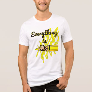 Funny Geologic Mapping "Everything is Qal" Tri-Blend Shirt