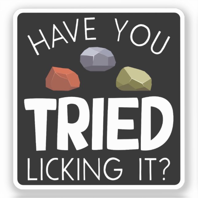 Funny Geologist Lapidary Rock Collector Rockhound Aufkleber (Vorderseite)