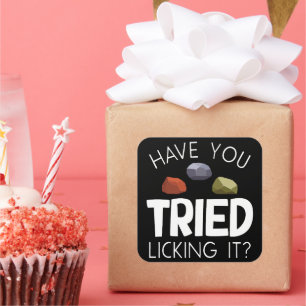 Funny Geologist Lapidary Rock Collector Rockhound Quadratischer Aufkleber