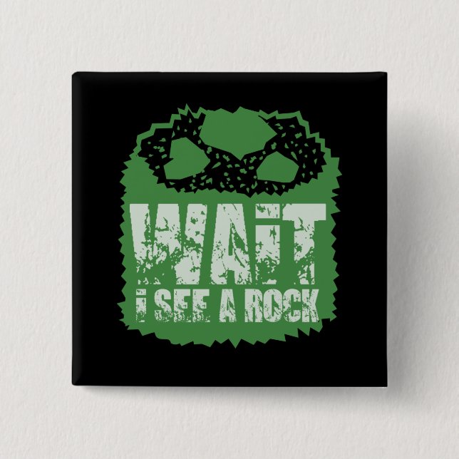 Funny Geology - Moment, ich sehe einen Stein Button (Vorderseite)