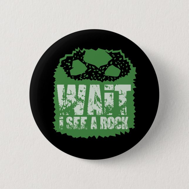 Funny Geology - Moment, ich sehe einen Stein Button (Vorderseite)