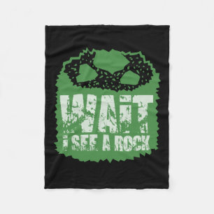 Funny Geology - Moment, ich sehe einen Stein Fleecedecke