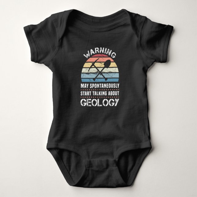 Funny Geology Sunset Geschenk für Geologe Baby Strampler (Vorderseite)
